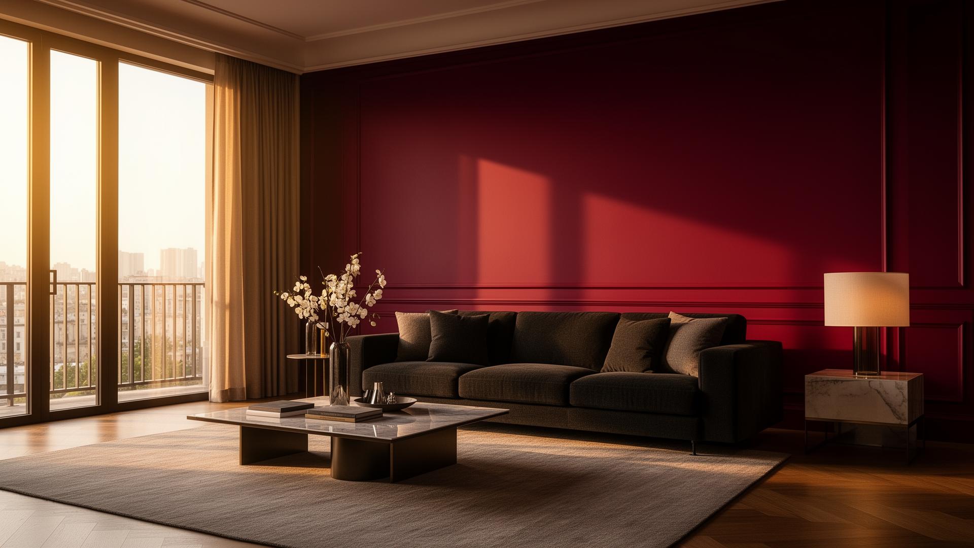 Premium painted modern living room